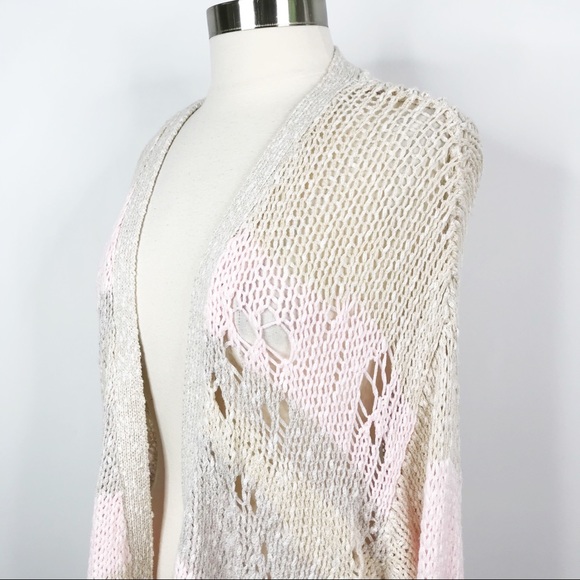 Wildfox Yara Distressed Dolman Cardigan Sweater S - Picture 6 of 11